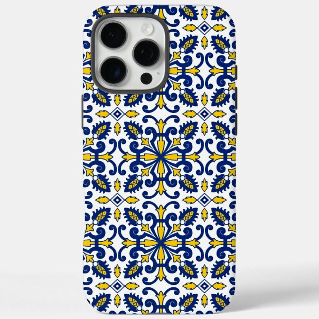Portuguese Azulejo Classic Decorative Tile Pattern Case-Mate iPhone Case (Back)