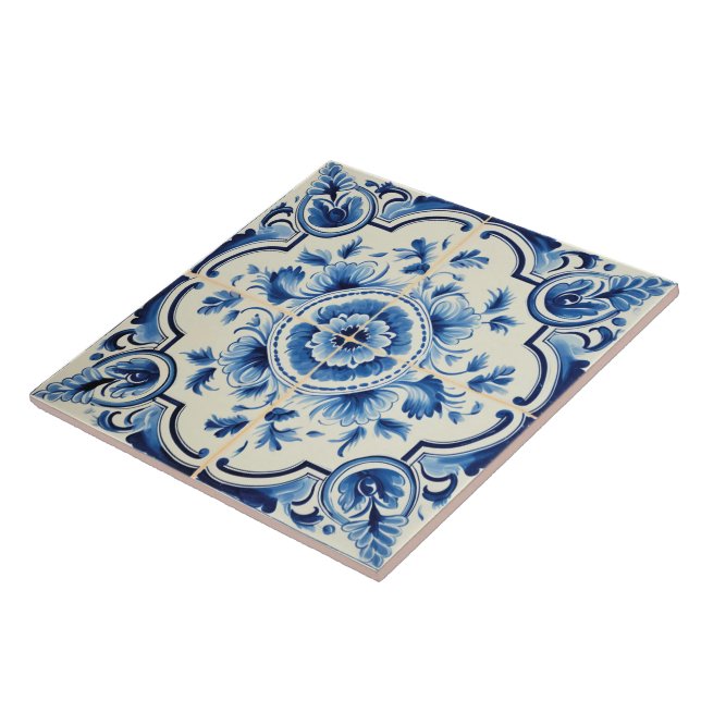 Portuguese Azulejo Pattern Tile (Side)