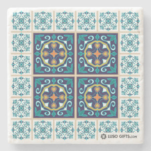 Portuguese Azulejo Tile Marble Coaster
