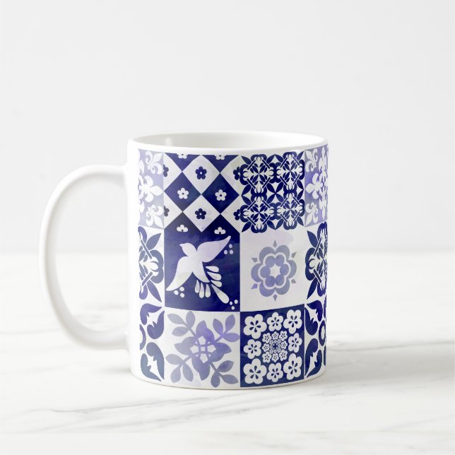 Portuguese Azulejos Tiles mug (Left)