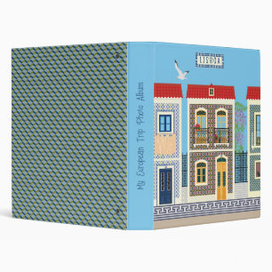Portuguese beautiful houses with tiles or azulejos binder
