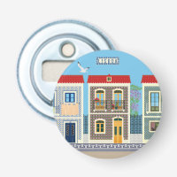 Portuguese beautiful houses with tiles or azulejos