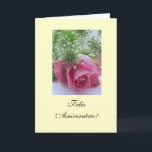 Portuguese: Birthday/ Rosa: Happy Birthday! Card<br><div class="desc">Photo from a rose in deep kiss: "Happy Birthday"; Inside/Inside: "I hope this day will bring you lots of happiness, affection and love and your dreams and desires will come true" (Can customize/change your message) Seals to match, also for sale. Pink rose on beije backgroud Front: "Happy Birthday", Inside: "...</div>