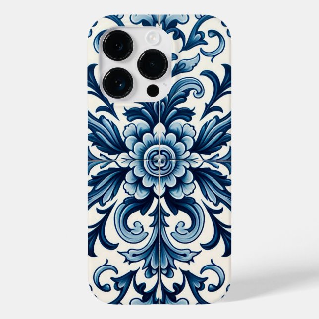 Portuguese blue tile Case-Mate iPhone case (Back)