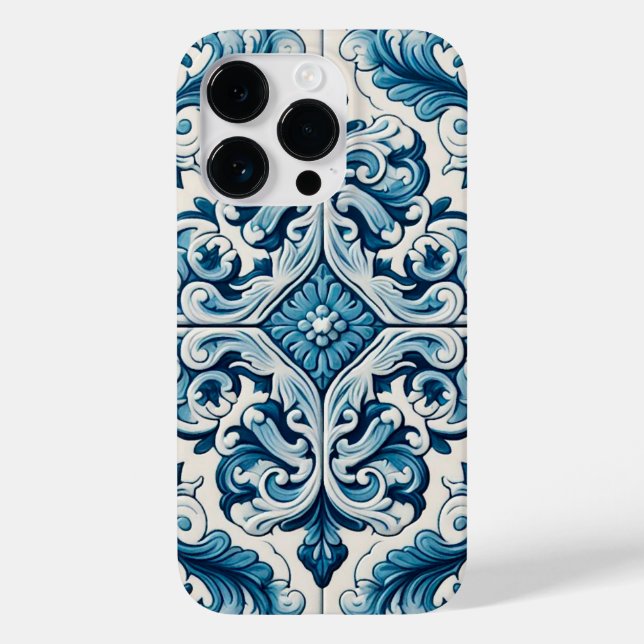 Portuguese blue tile Case-Mate iPhone case (Back)