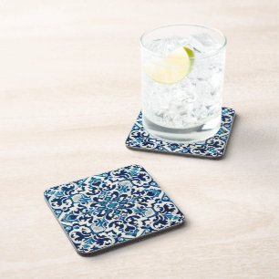 Portuguese blue tile coaster