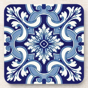 Portuguese blue tile coaster