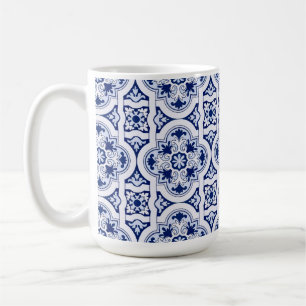 Portuguese blue tile coffee mug