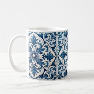 Portuguese blue tile coffee mug