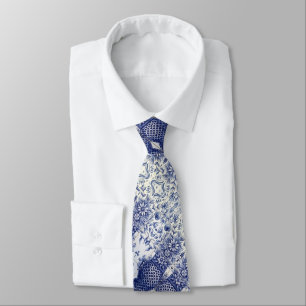 Portuguese blue tile designs tie