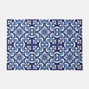 Portuguese blue tile doormat