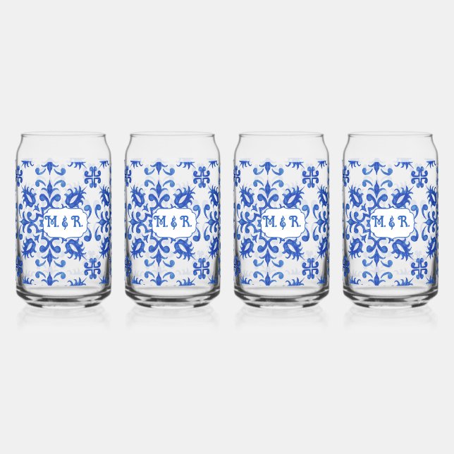 Portuguese Blue Tile Monogram  (Recto)
