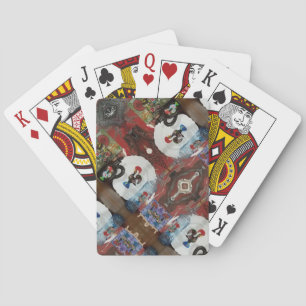 Portuguese blue tile playing cards