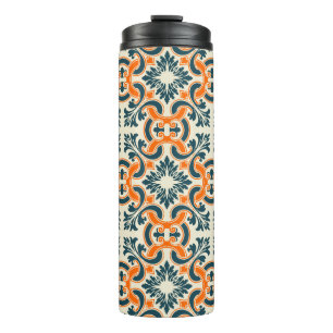 Portuguese blue tile thermal tumbler