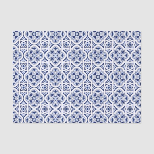 Portuguese blue tile tissue paper (Front)
