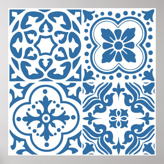 Portuguese blue tiles 2 poster (Front)