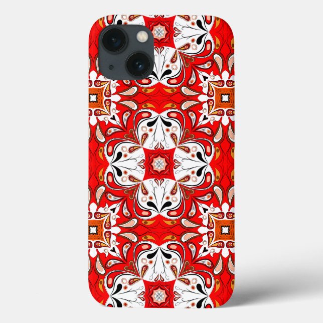 Portuguese Ceramic Tile Pattern Case-Mate iPhone Case (Back)