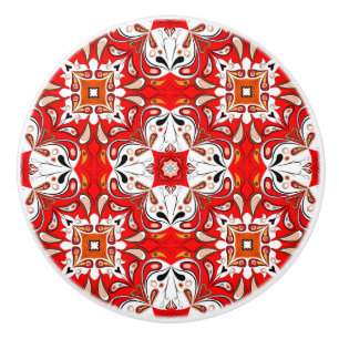 Portuguese Ceramic Tile Pattern Ceramic Knob