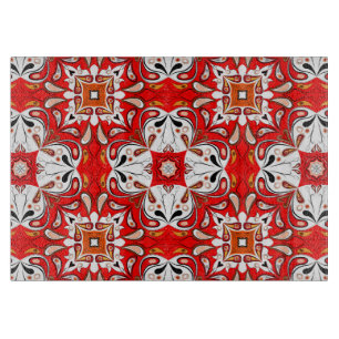Portuguese Ceramic Tile Pattern Cutting Board