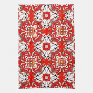 Portuguese Ceramic Tile Pattern Kitchen Towel