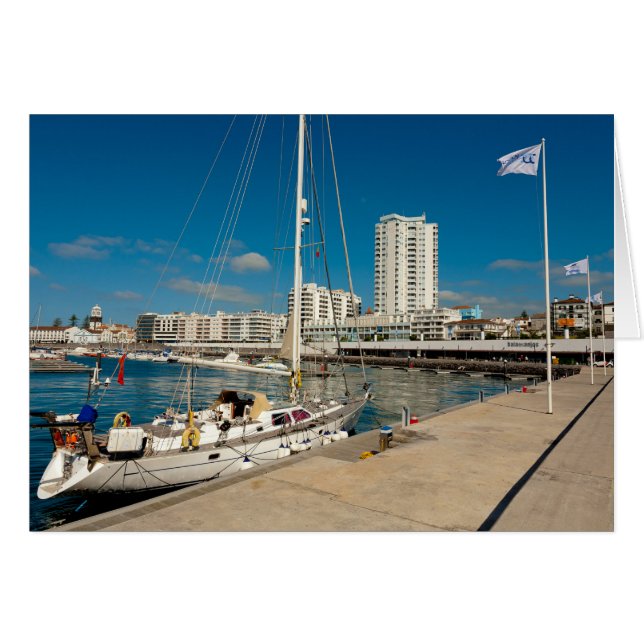 Portuguese city and yacht (Front Horizontal)