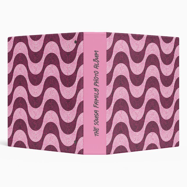 Portuguese cobblestone waves in pink binder (Background)