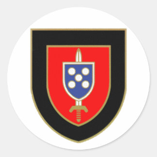 Portuguese Command Badge Classic Round Sticker