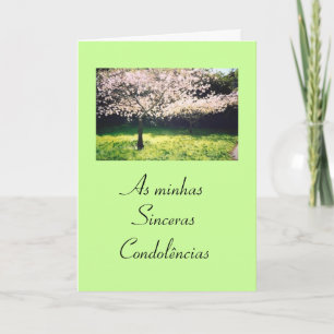 Portuguese:Condolencias/Pesames/Sympathy Card