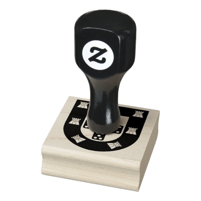 Portuguese Crest 2" x 2" Rubber Stamp (Stamp)
