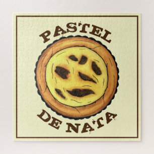 Portuguese Custard Egg Tart Pastel Pastéis de Nata Jigsaw Puzzle
