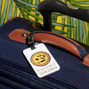 Portuguese Custard Egg Tart Pastel Pastéis de Nata Luggage Tag