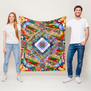 Portuguese design Fleece Blanket