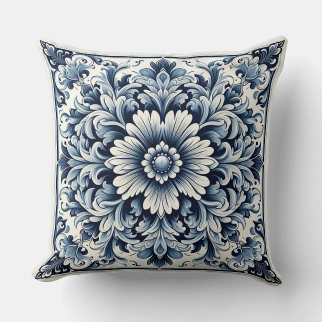 Portuguese design throw pillow (Front)