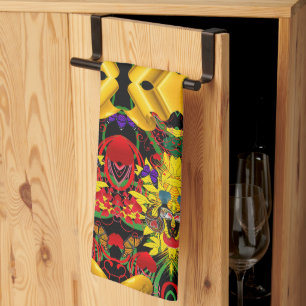 Portuguese designs All-Over Print Apron Kitchen Towel