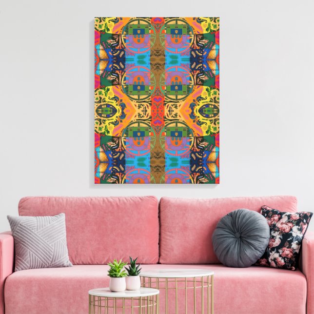 Portuguese designs canvas print (Insitu(LivingRoom))