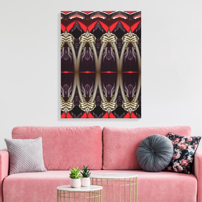 Portuguese designs canvas print (Insitu(LivingRoom))