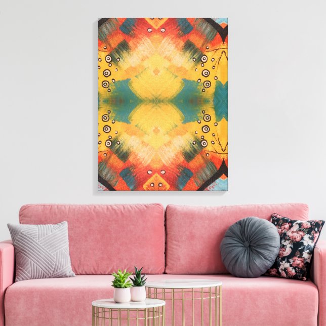 Portuguese designs canvas print (Insitu(LivingRoom))