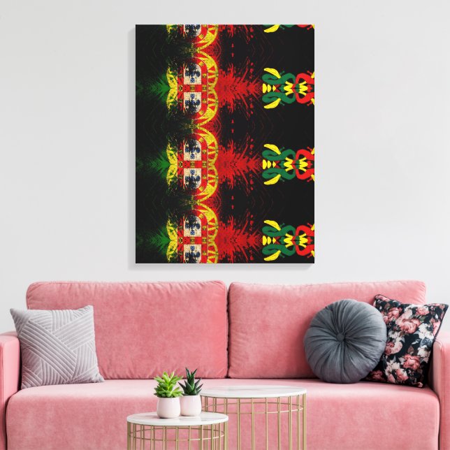 Portuguese designs canvas print (Insitu(LivingRoom))