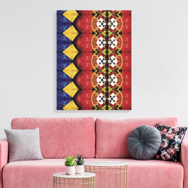 Portuguese designs canvas print (Insitu(LivingRoom))