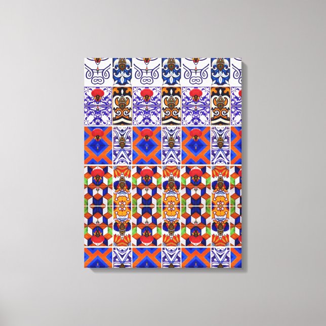 Portuguese designs canvas print (Front)