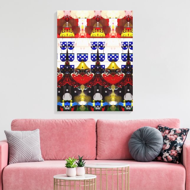 Portuguese designs canvas print (Insitu(LivingRoom))