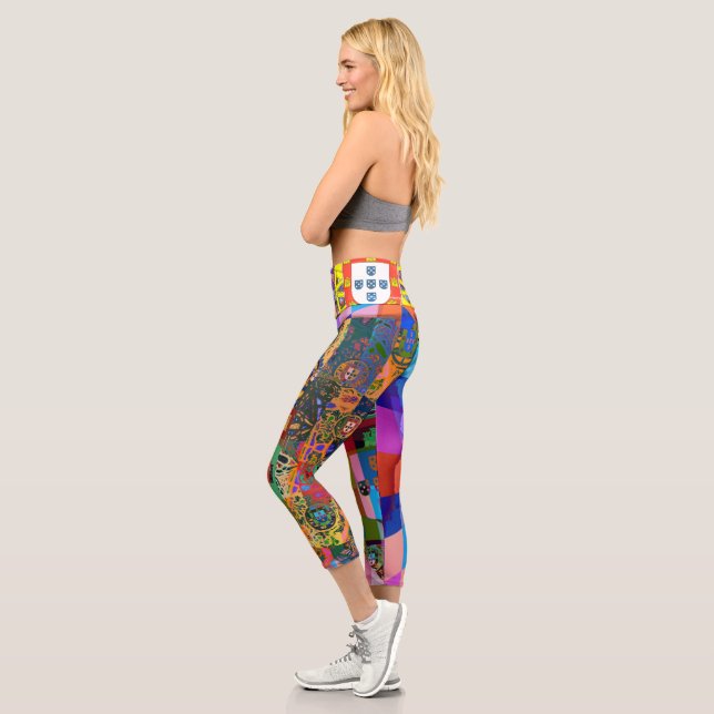 Portuguese designs capri leggings (Left)