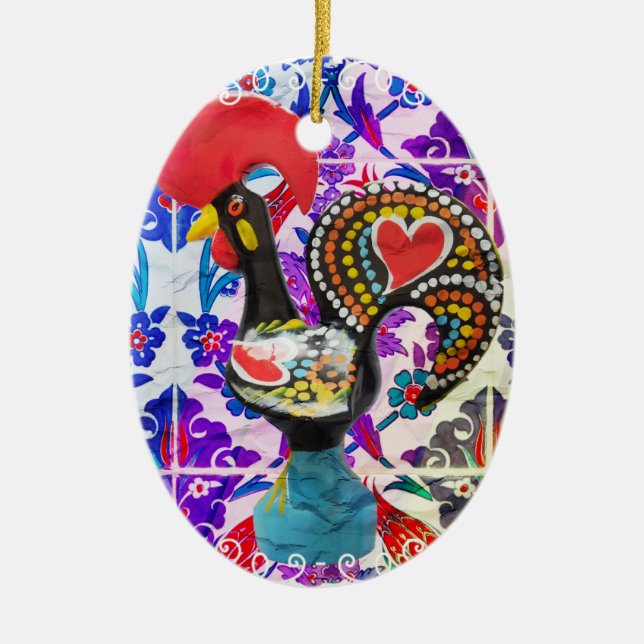 Portuguese designs ceramic ornament (Front)