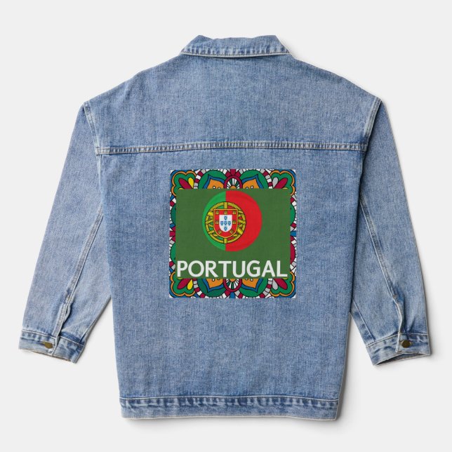 Portuguese designs denim jacket (Back)