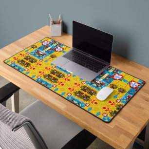 Portuguese designs desk mat