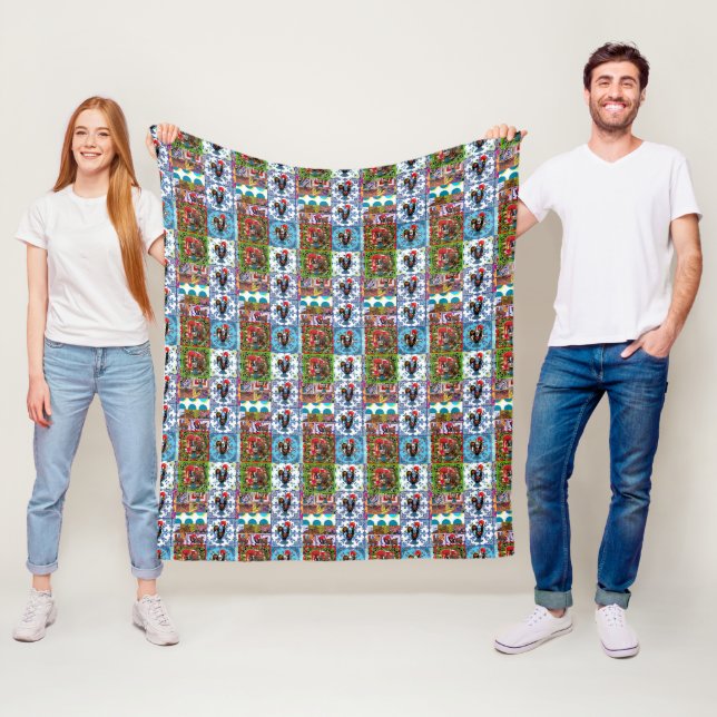 Portuguese designs  fleece blanket (In Situ)