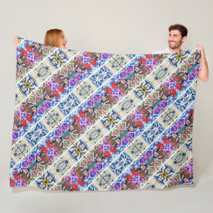 Portuguese designs fleece blanket
