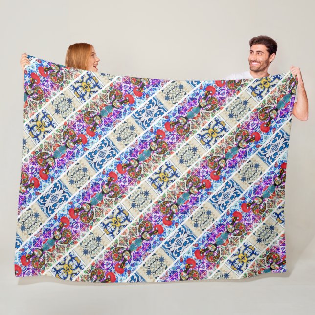 Portuguese designs  fleece blanket (In Situ)