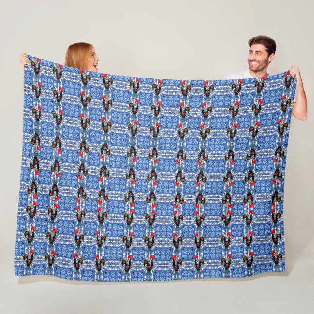 Portuguese designs  fleece blanket (In Situ)
