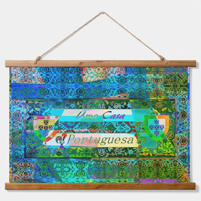 Portuguese designs hanging tapestry (Front)